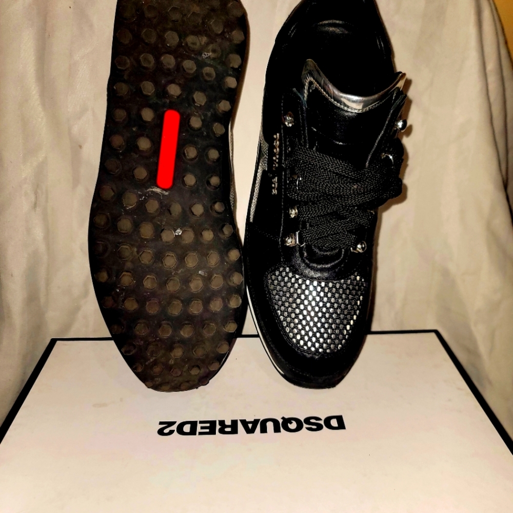 Dsquared2 black and silver sneakers Size 45 mens